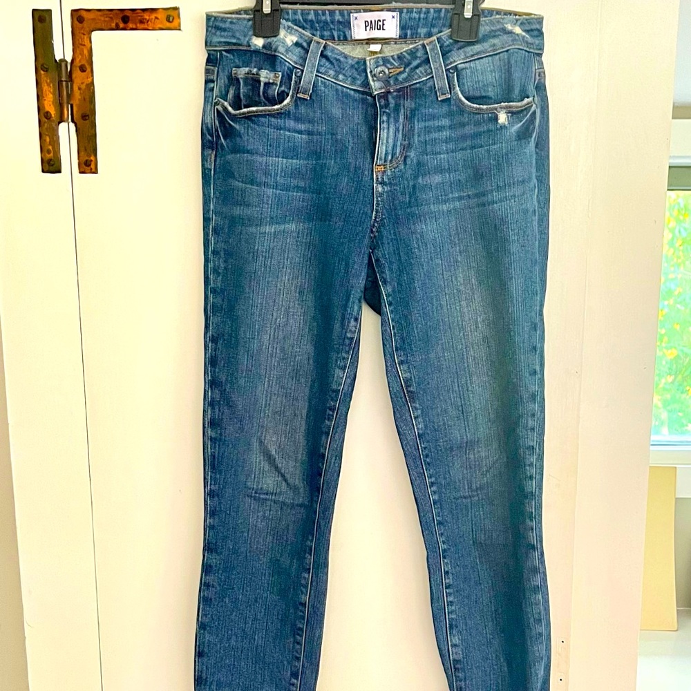 Paige jeans with unfinished hem size 26